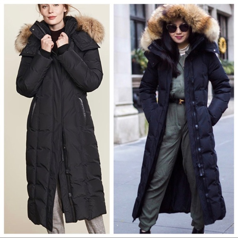 MACKAGE Jada maxi down black coat Large